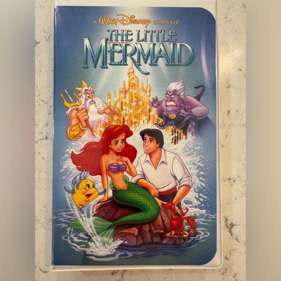 Walt Disney Other - The Little Mermaid (1989) VHS tape **RARE** Black Diamond Edition Banned Cover